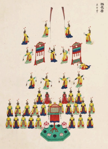 한국무용 '정재-포구락' 사진