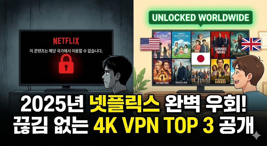 넷플릭스용 VPN 순위 TOP 3
