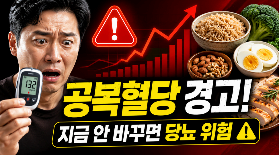 공복혈당 경고 지금 안 바꾸면 당뇨위험 이미지사진