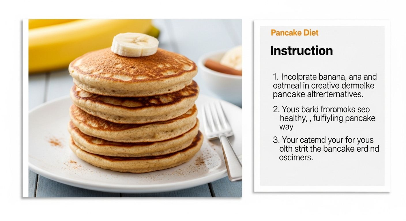 오트밀과 바나나로 만든 팬케이크 다이어트 식단