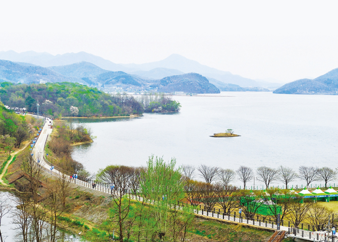 남한강 자전거길 양평 자전거 여행 국토종주 라이딩 코스 지도 팔당대교 출발