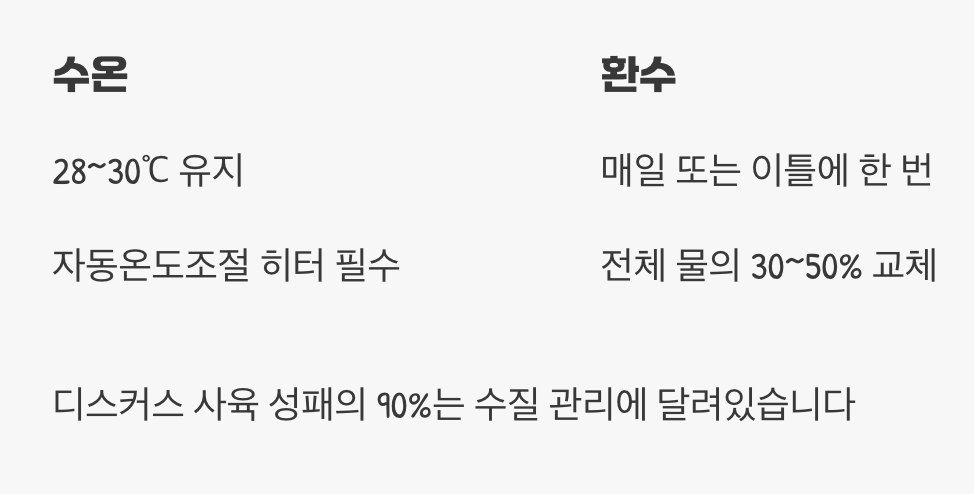 수질 관리 - '따뜻하고 깨끗한' 물이 생명