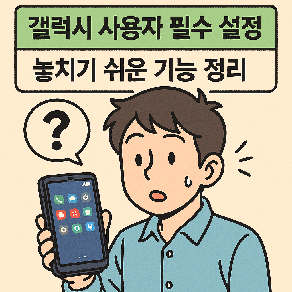 갤럭시 사용자 필수 설정