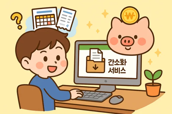 간소화 서비스에서 공제 자료 선택하는 방법