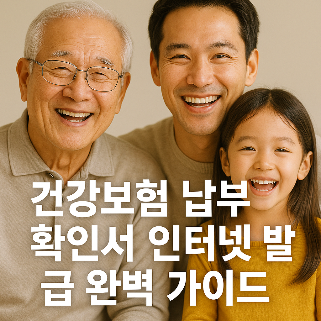 건강보험 납부 확인서 인터넷 발급 완벽 가이드
