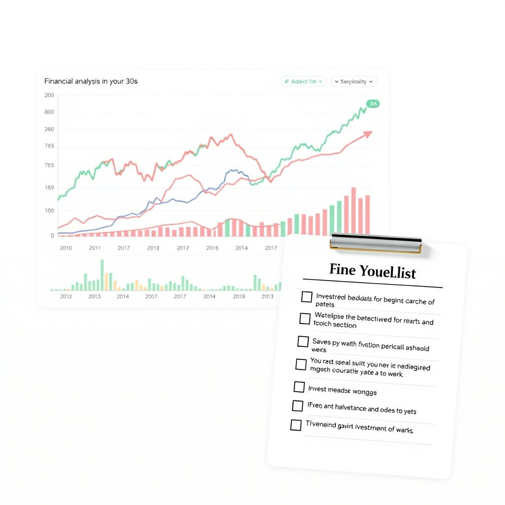 30대 제태크 분석 그래프와 체크리스트 이미지