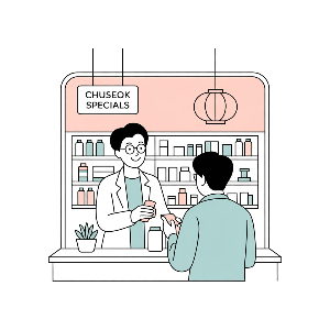 전국 추석 연휴 문 여는 약국 이미지