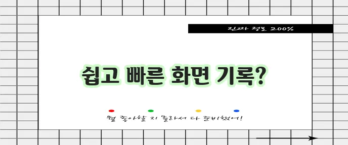 다음 캡쳐프로그램 다운로드