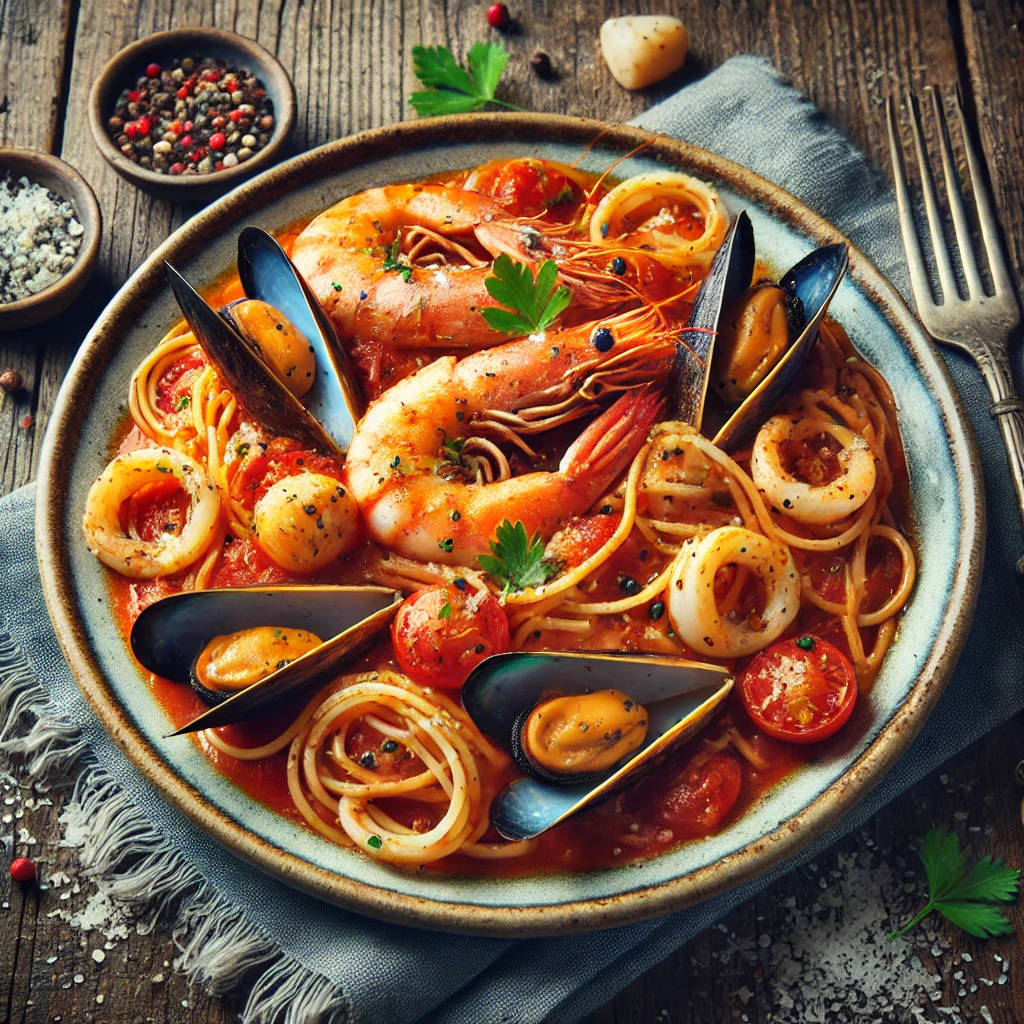 해산물토마토파스타