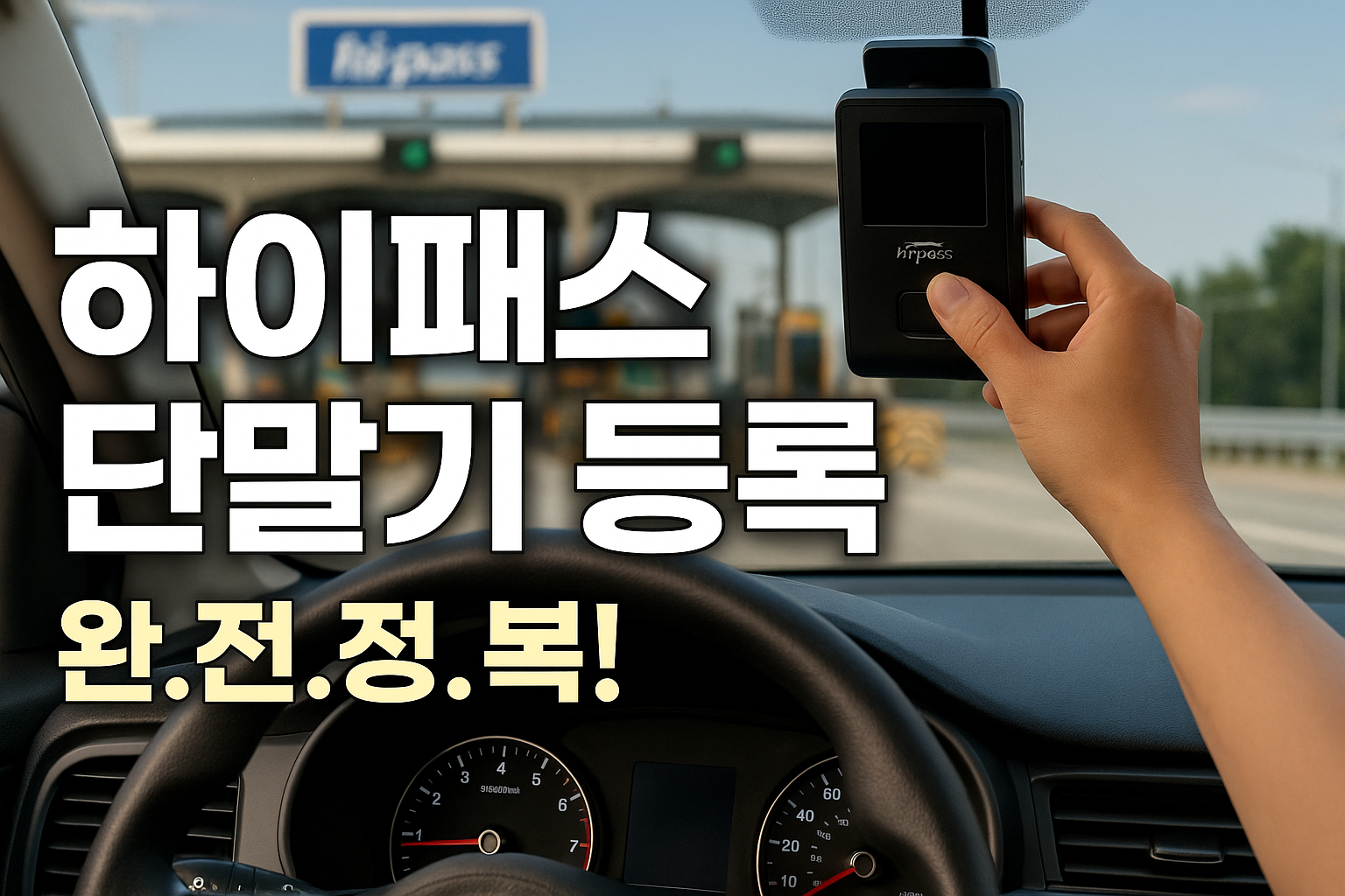 하이패스 단말기 등록 가이드 - 고속도로 톨게이트 통과하는 차량과 전자 요금 수납 시스템