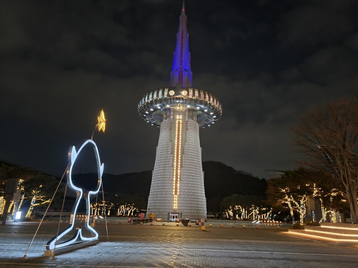 한빛탑-앞-야경
