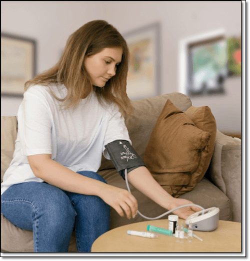 고혈압이 있는 여성