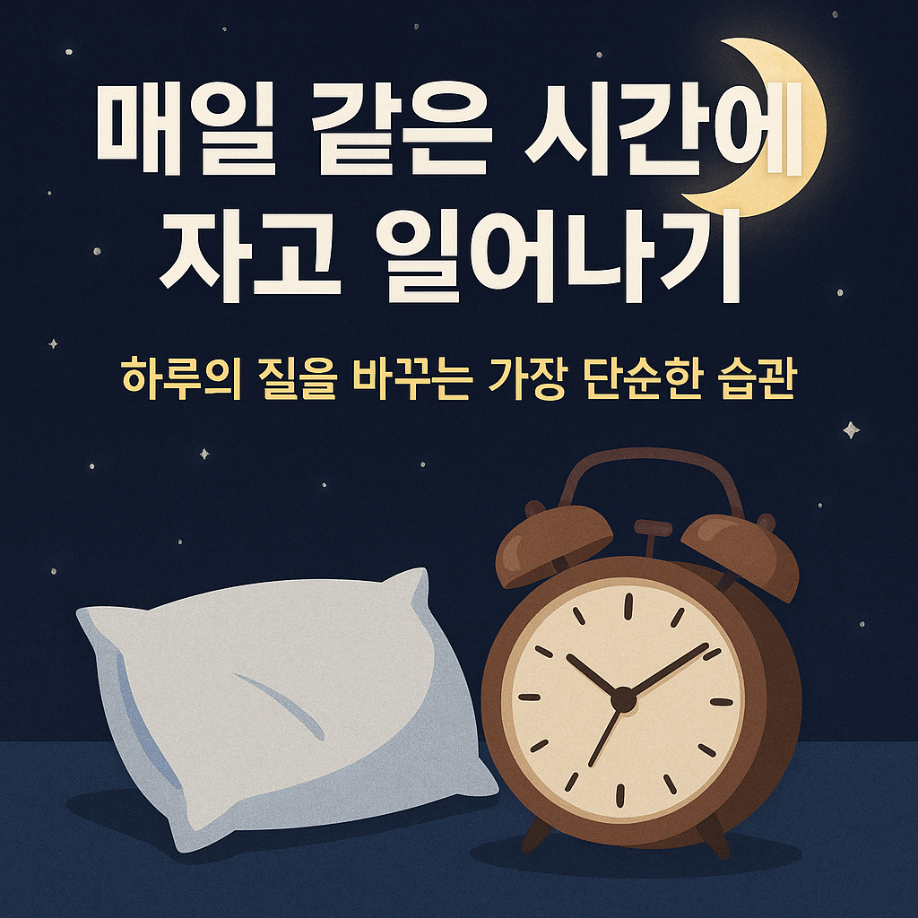 매일 같은 시간에 자고 일어나기