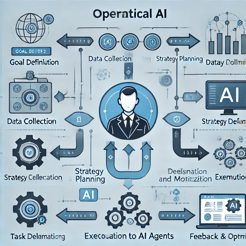 에이전틱 AI 작동 단계 다이어그램