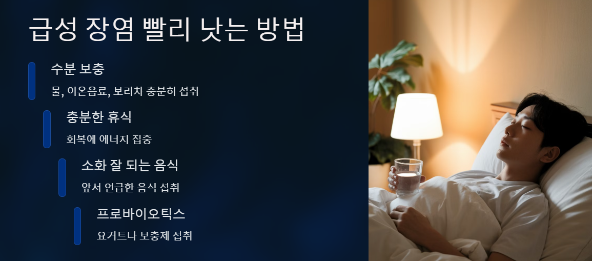 장염 빨리 낫는 법