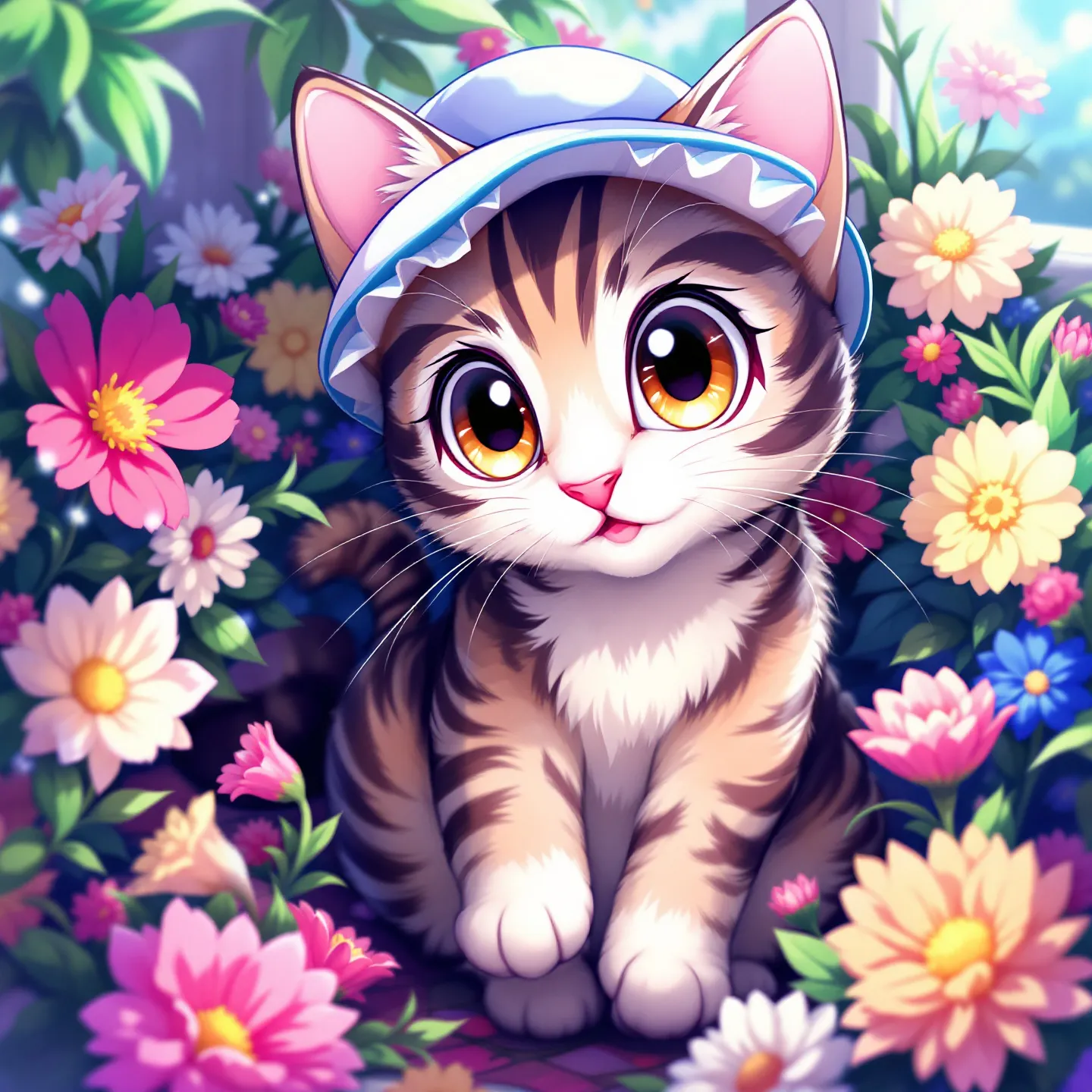 사랑스러운 성격의 고양이