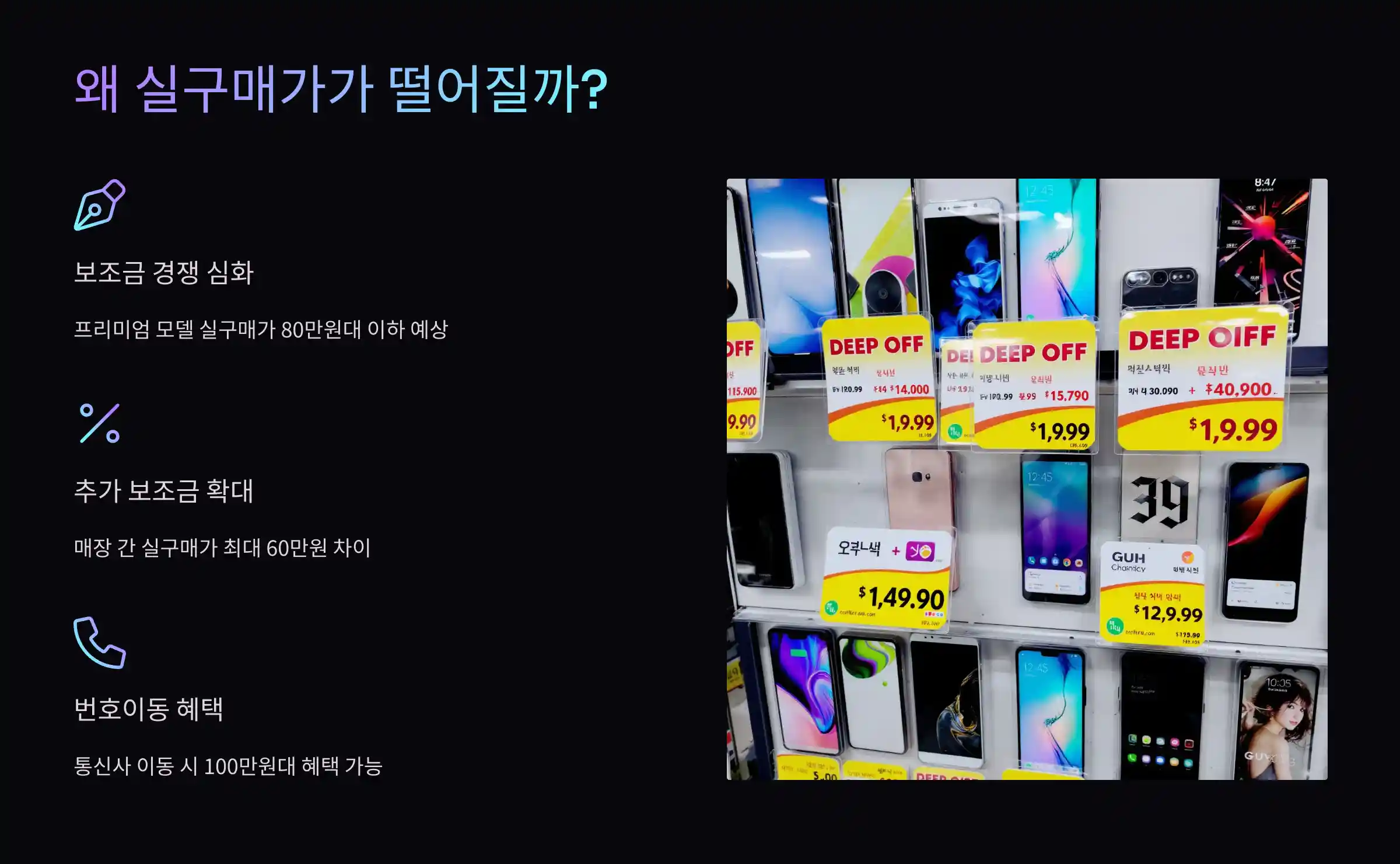 왜 실구매가가 떨어질까?