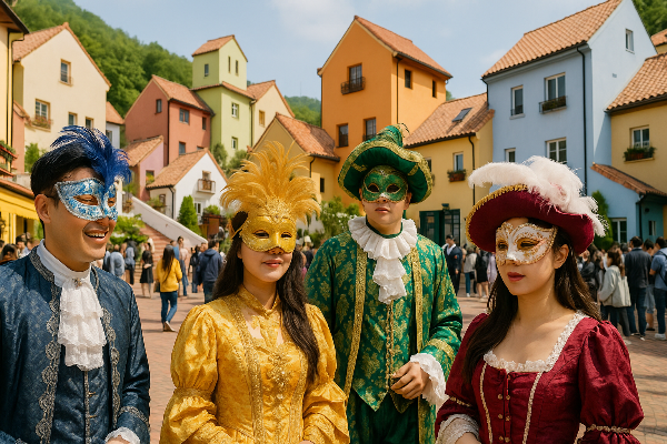 국내에서 만나는 이탈리아 베니스의 감성, 쁘띠프랑스 가면축제