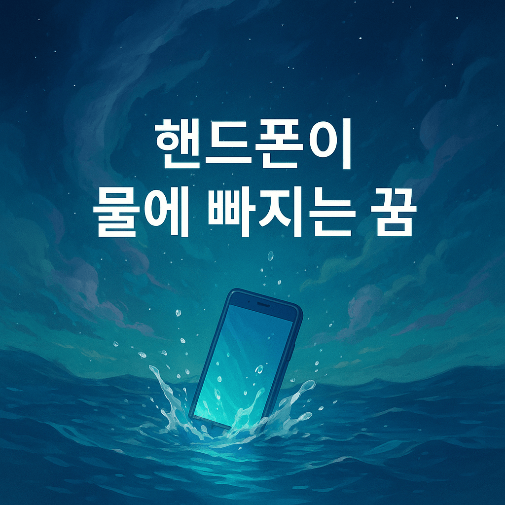 핸드폰이 물에 빠지는 꿈