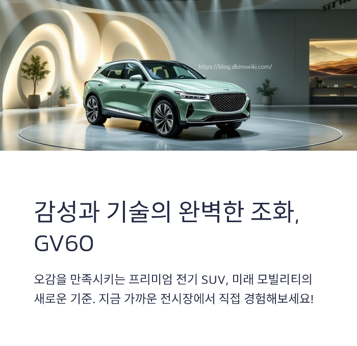 GV60 느껴보고, 듣고, 만져보는