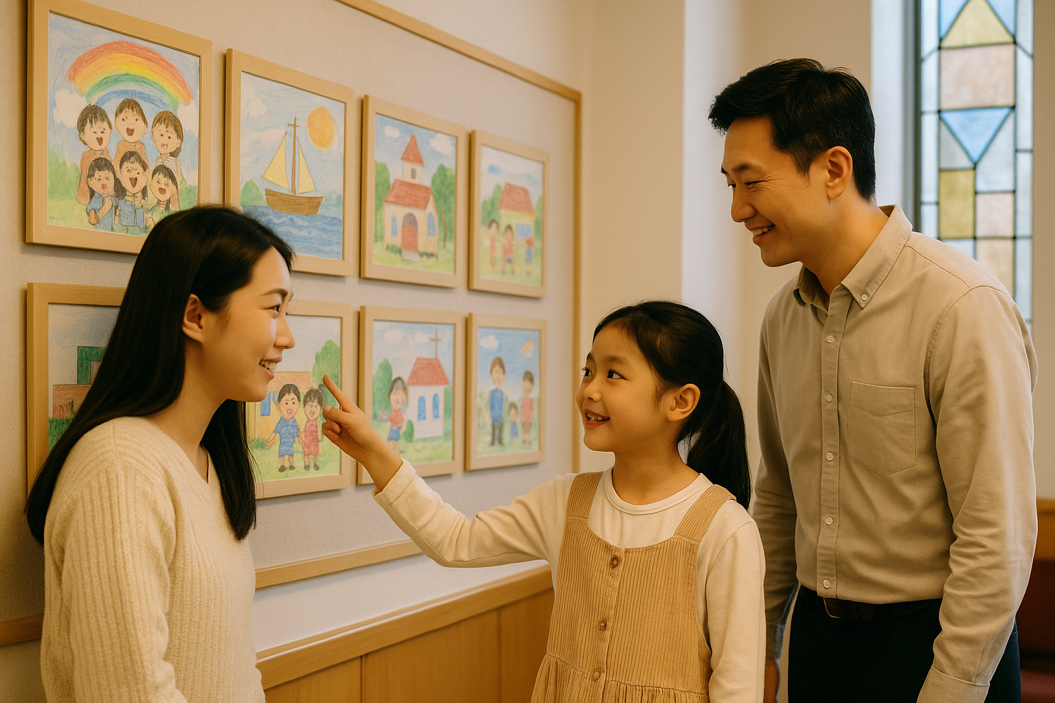 🎨 교회 아동 그림 전시회, 아이의 믿음을 보는 감동의 시간