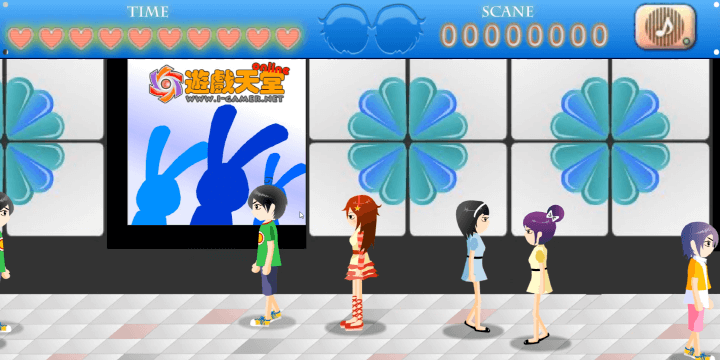 눈빛보내기9-플래시게임-지하철편-시작-화면