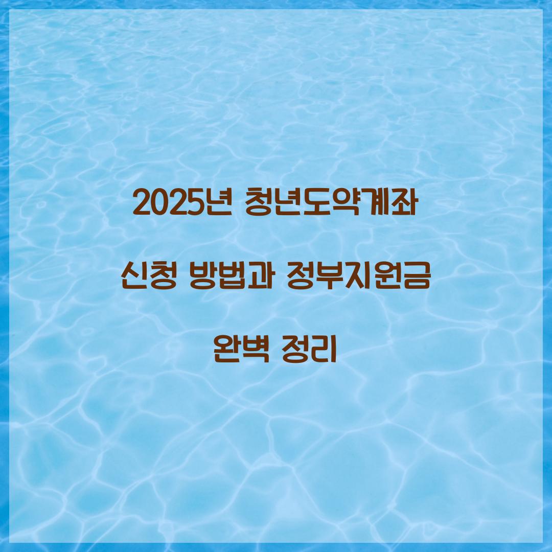 2025년 청년도약계좌