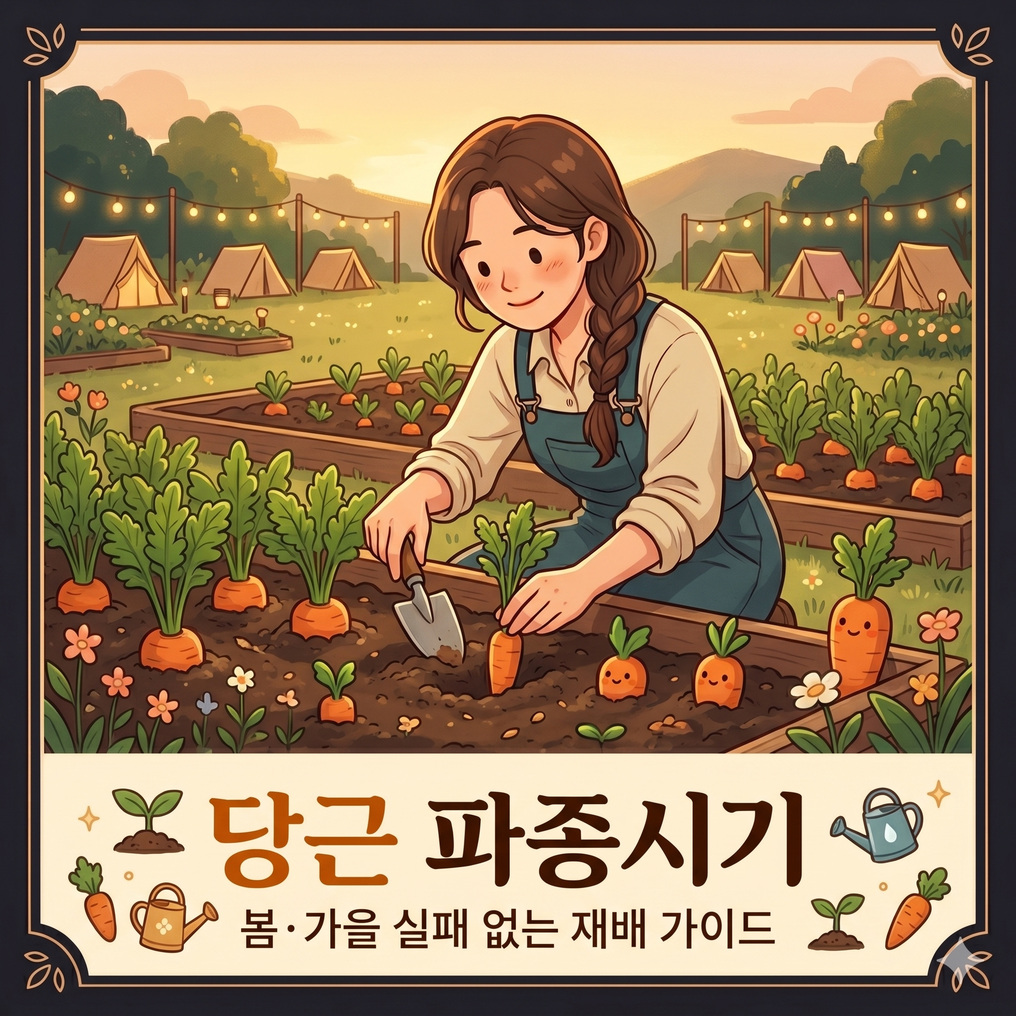 봄과 가을, 실패 없는 당근 파종시기 및 재배 노하우 완벽 가이드