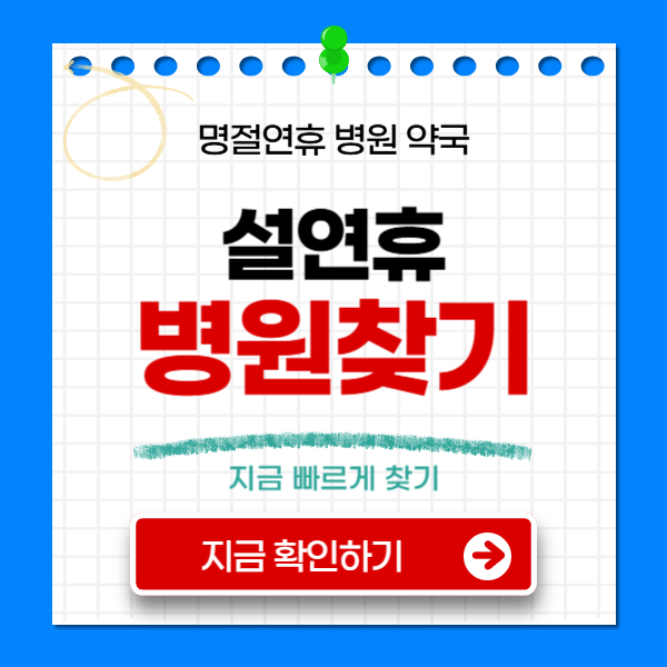 세종 설연휴 병원