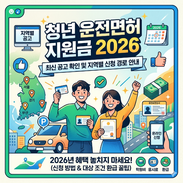 청년 운전면허 지원금 2026