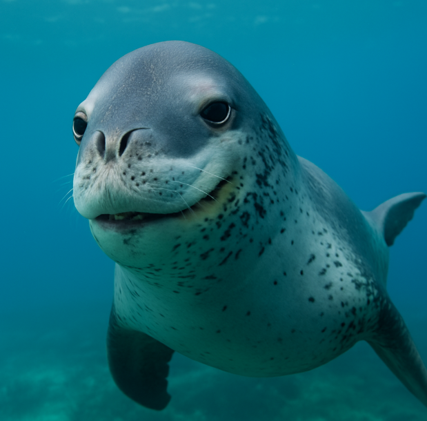 남극의 무법자, 수중 표범 바다표범 (소개, 사냥법, 생태계)