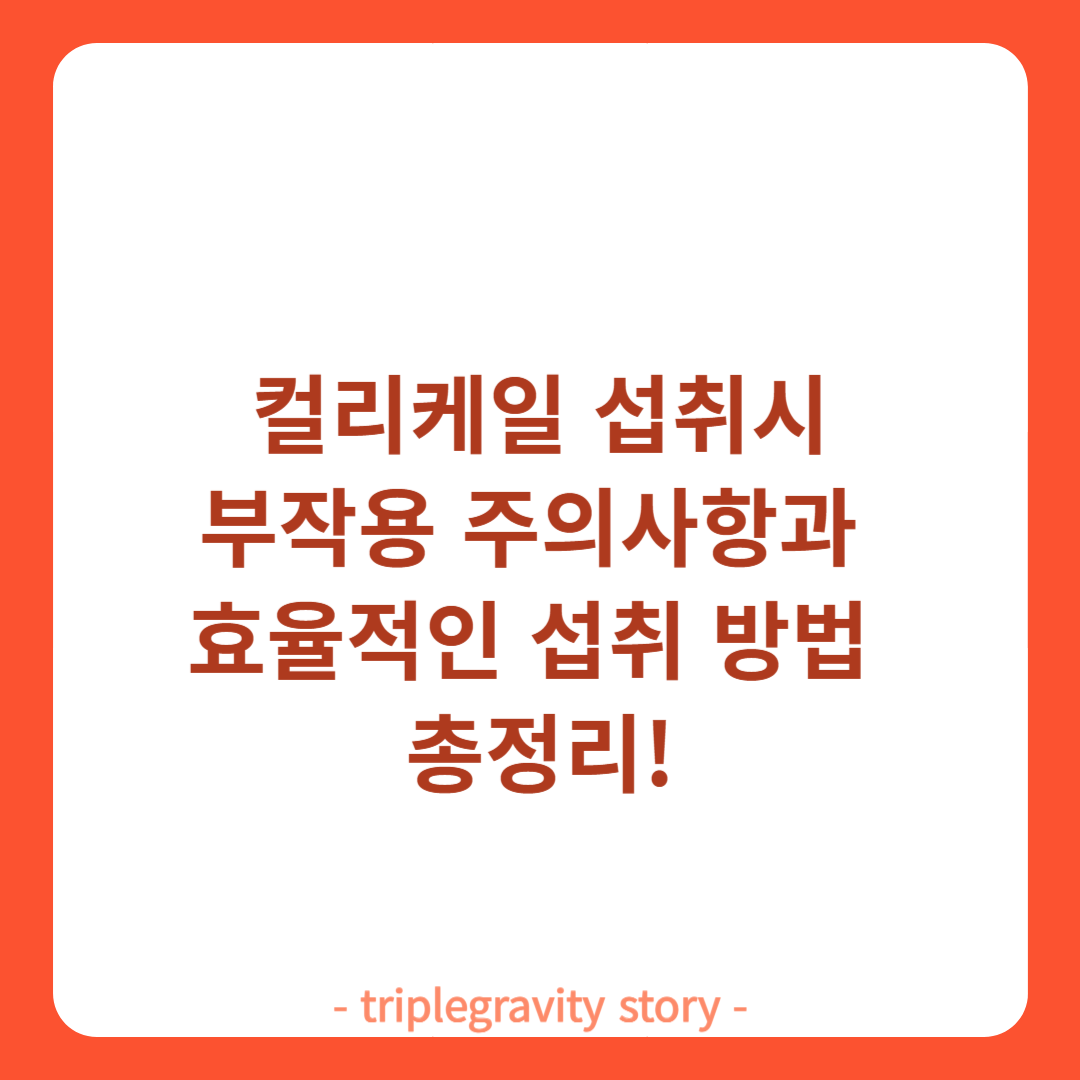 컬리케일 섭취시부작용 주의사항과&nbsp;효율적인 섭취 방법&nbsp;총정리!