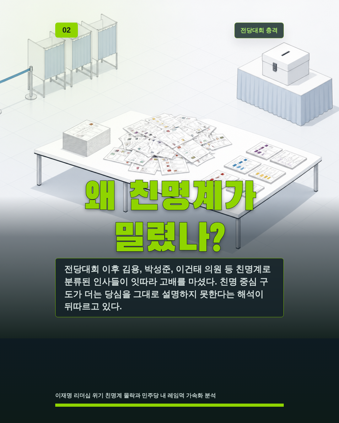 왜 친명계가 밀렸나?