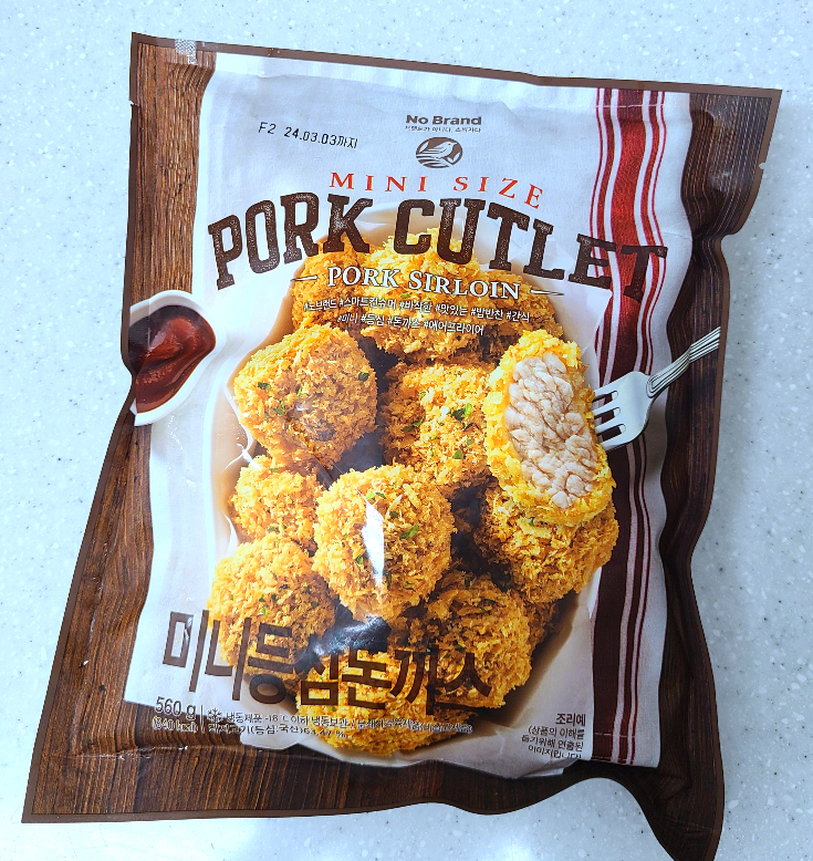 노브랜드 미니돈까스