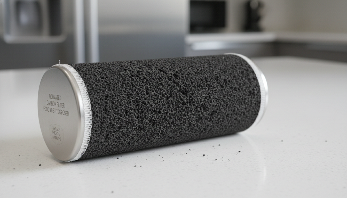 비앙코 음식물처리기에 들어가는 활성탄 냄새 제거 필터 확대 모습