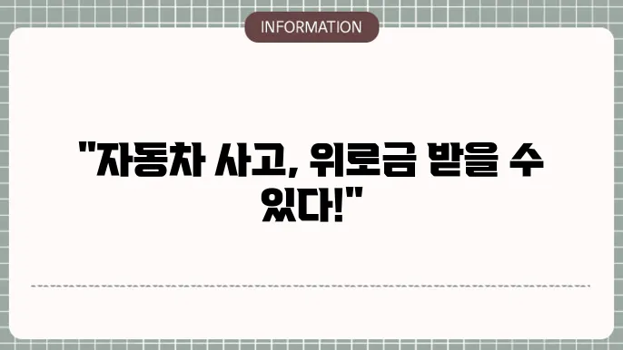 현대해상 자동차사쫎0 부상위로금 지급 기준 및 청구 방법