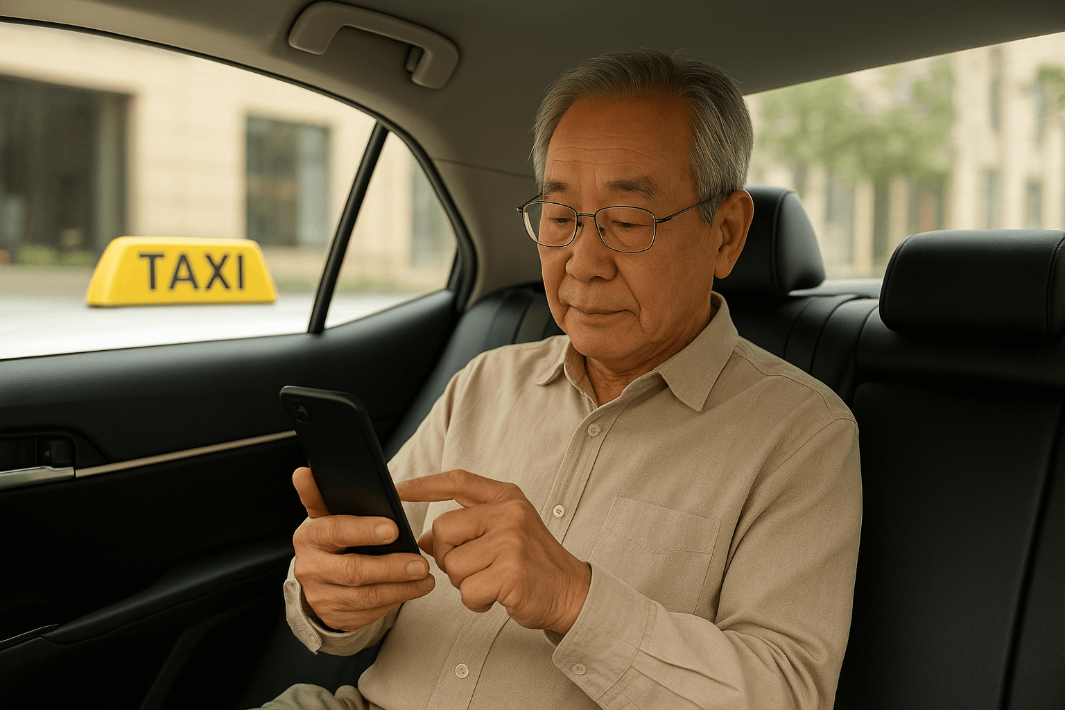 노인 대상 디지털 기기 활용 교육법: 택시 호출 앱 사용법