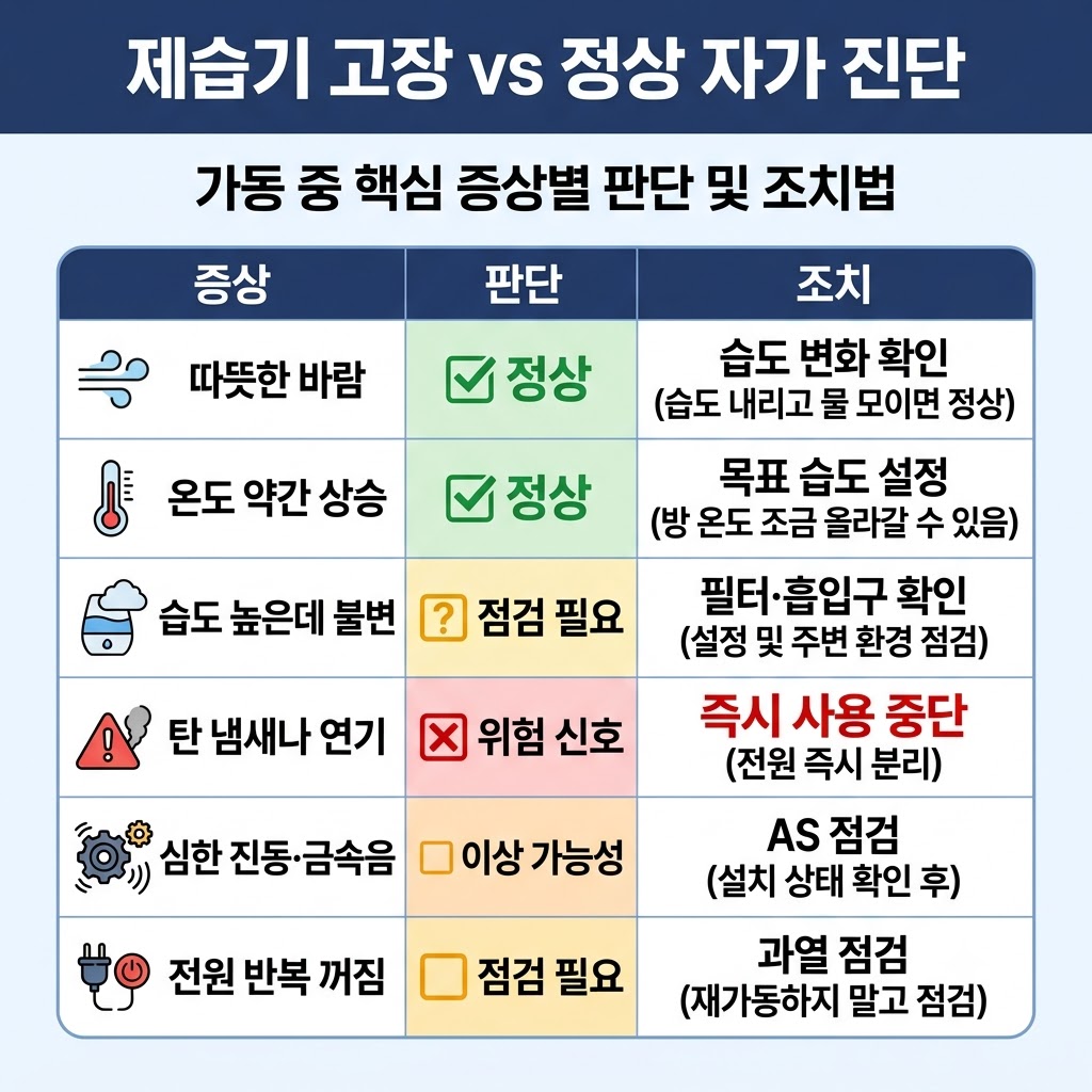 제습기 더운 바람