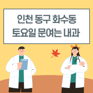 인천 동구 화수동 토요일 내과 진료 병원 리스트
