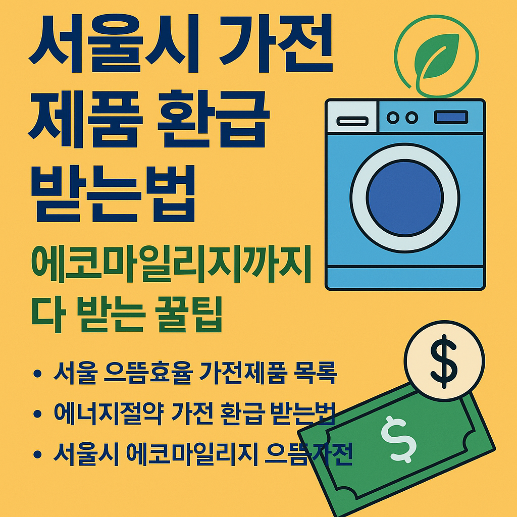 서울시 가전제품 환급