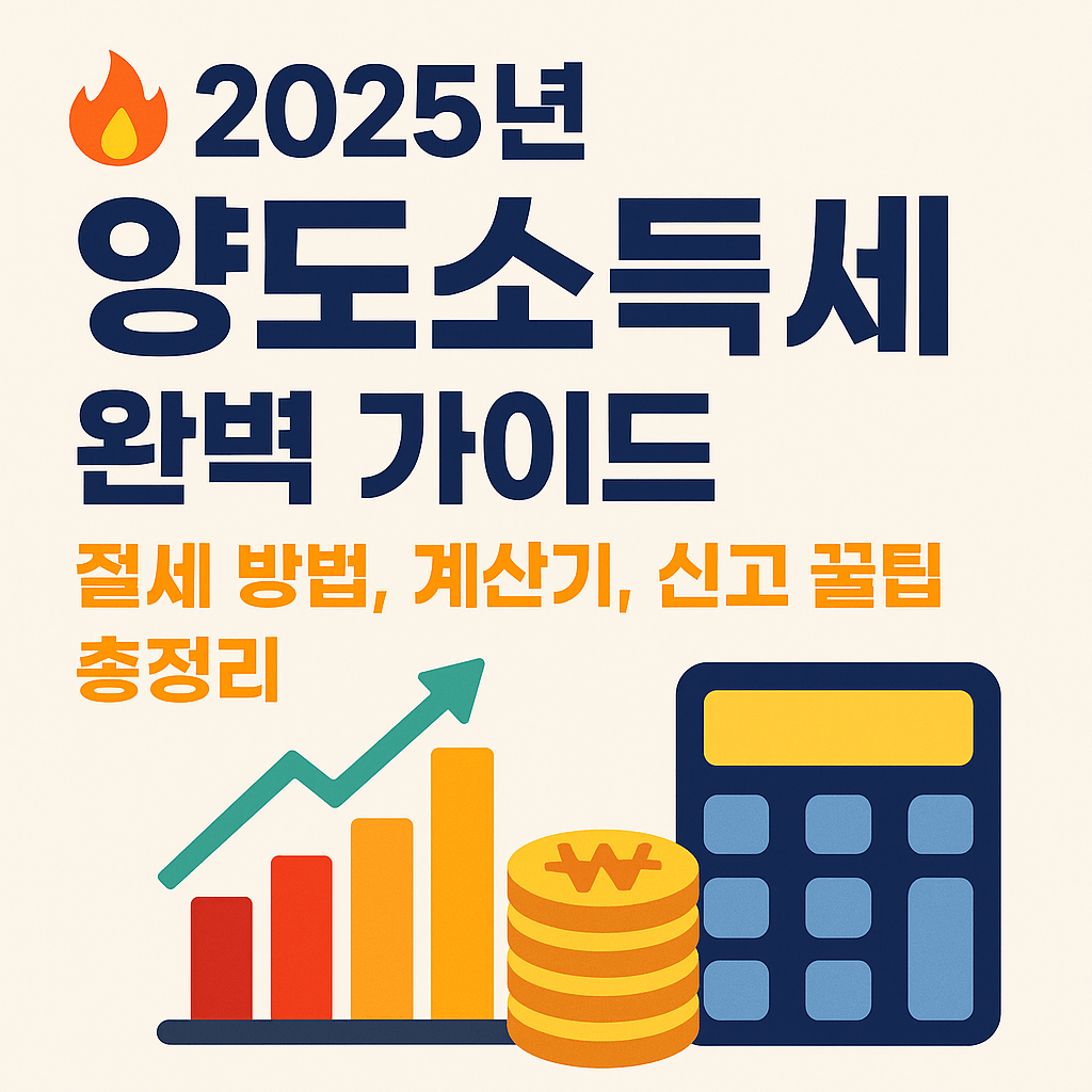 양도소득세 절세 전략 시각 요약 이미지