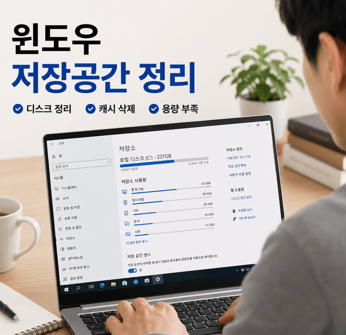 윈도우 저장공간 관리