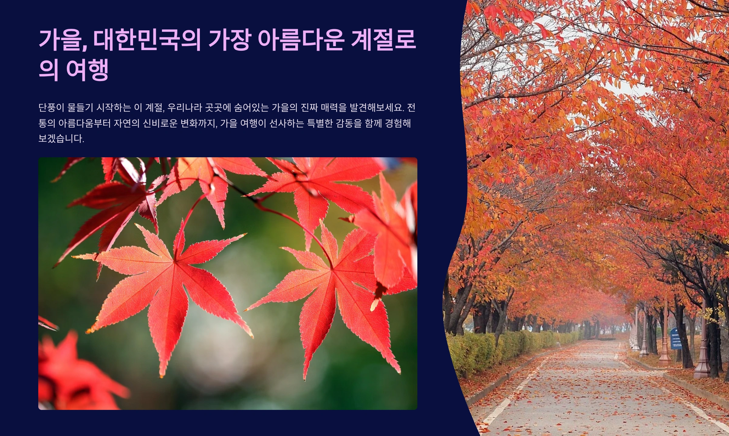 추석 국내 여행지 추천