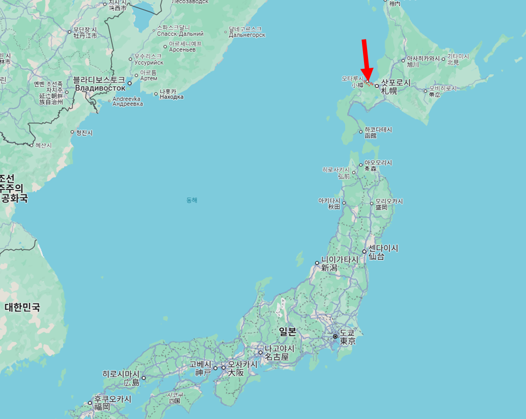 일본 오타루 위치