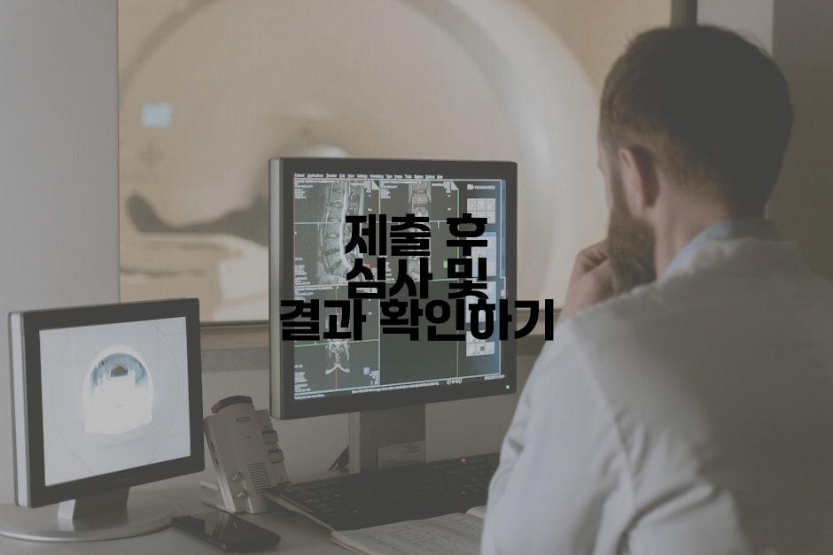 제출 후 심사 및 결과 확인하기