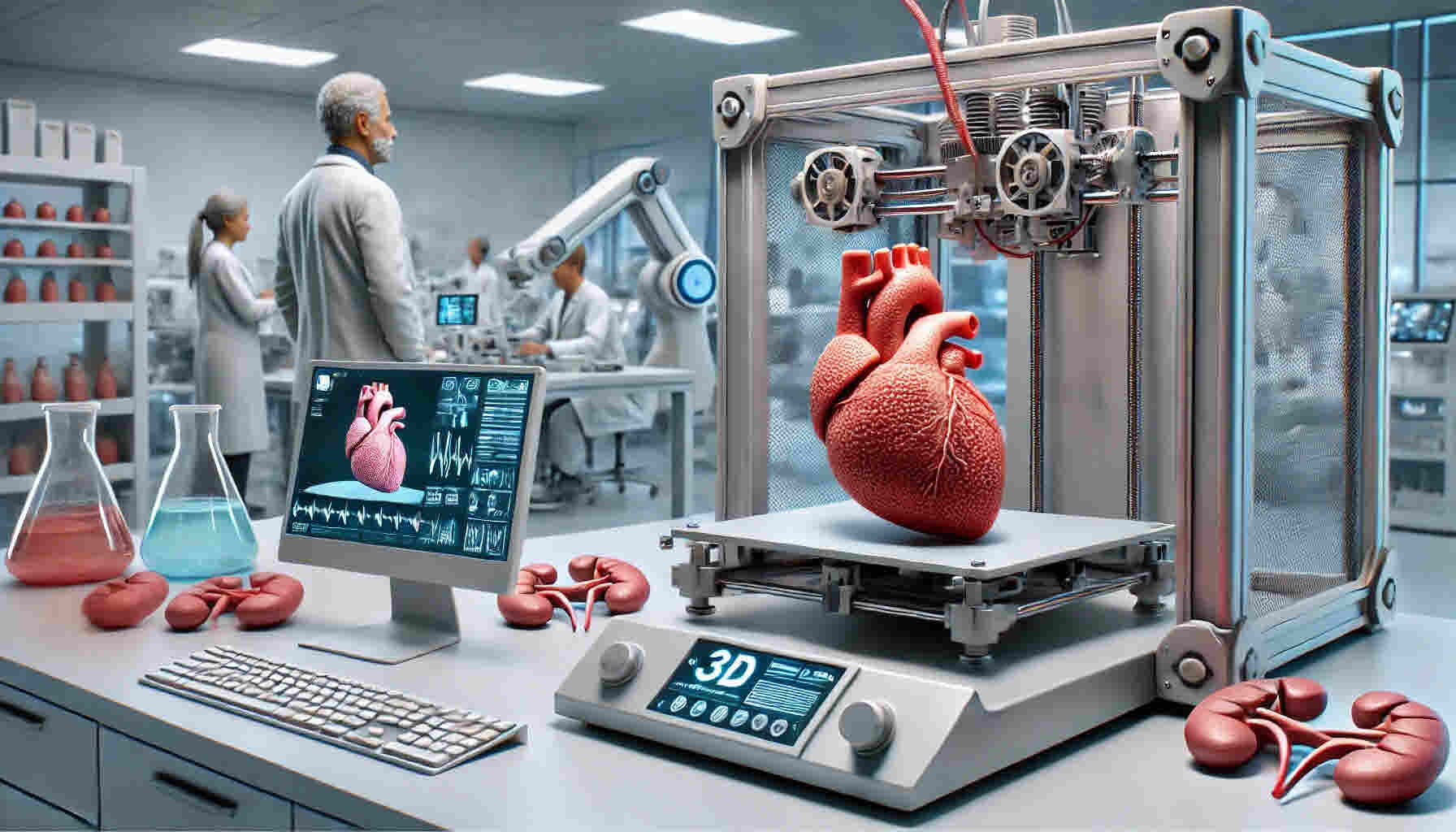 미래 건강 관리 3D 프린터로 장기 이식 및 재생 기술