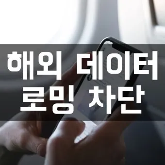 갤럭시 해외 데이터 로밍 차단방법 해제방법_13