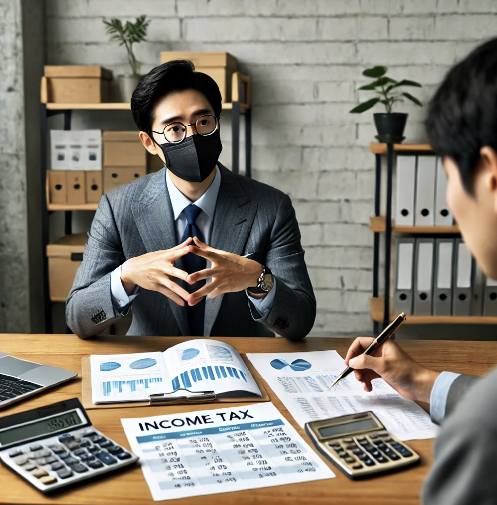 재무상담하는 회계사