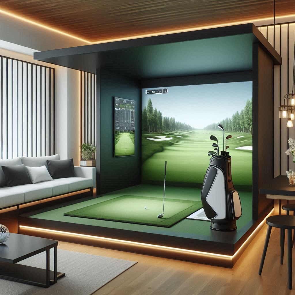 스크린골프장 배경