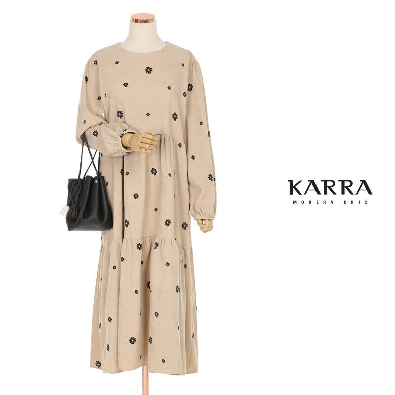 카라 KARRA 플라워코듀로이원피스 KB1WOP067A